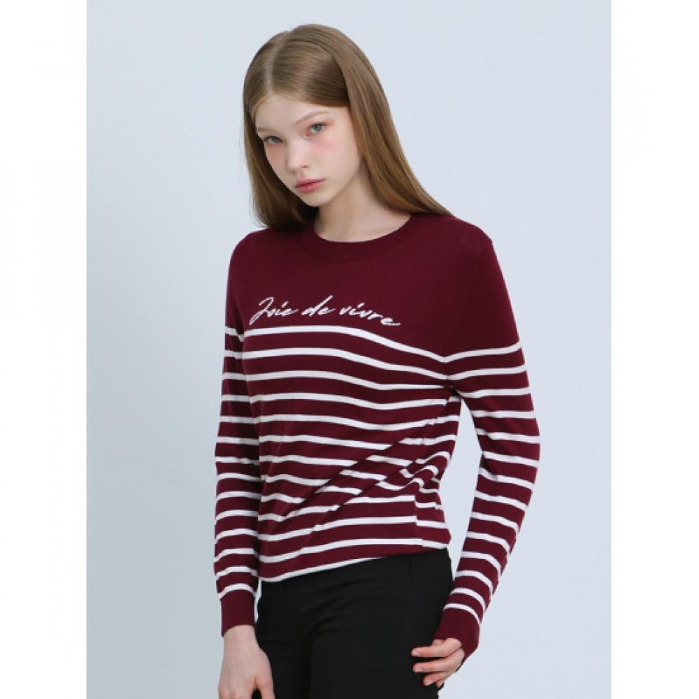 Ozoc Round Lettering Knit Mpn