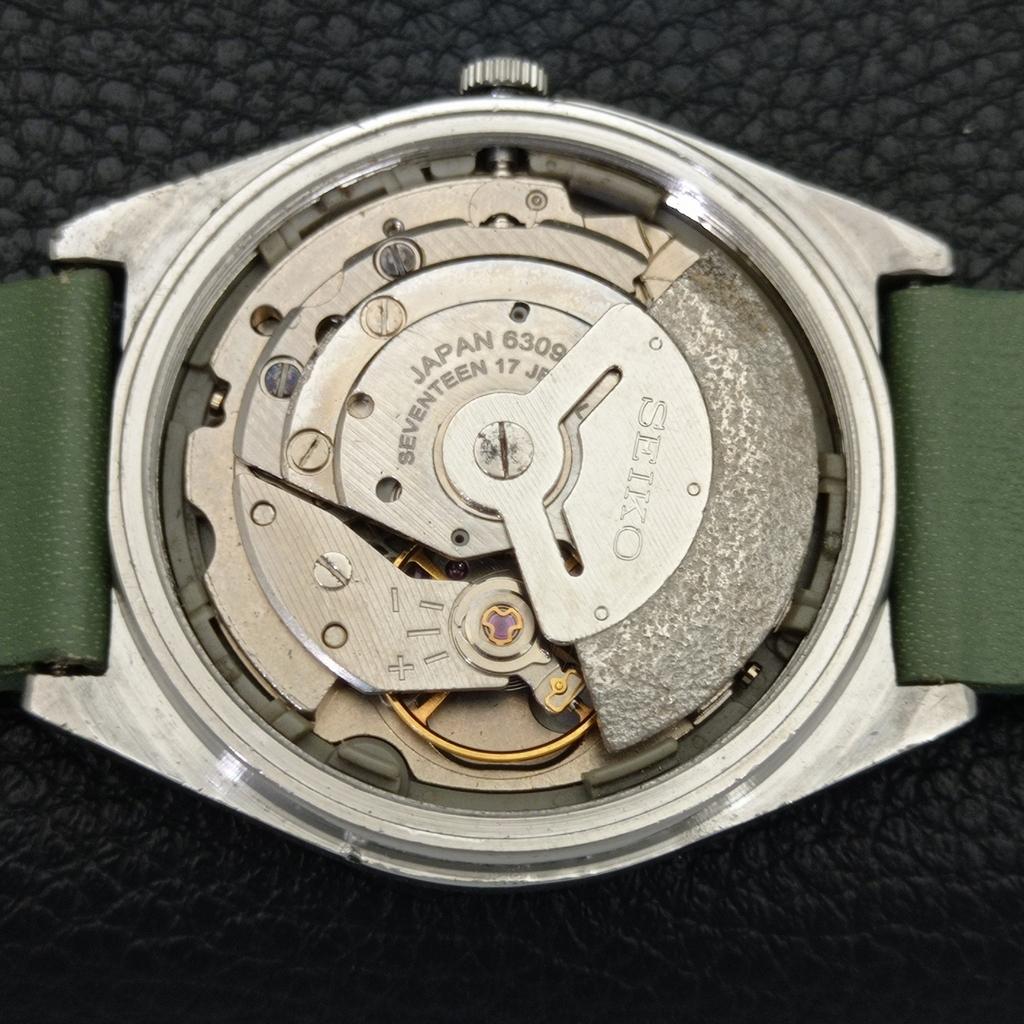 АВТОМАТИЧЕСКИЕ 6309A ВИНТАЖНЫЕ SEIKO ЯПОНИЯ МУЖСКИЕ ЧАСЫ С ЗЕЛЕНЫМ ЦВЕТОМ ЦИФЕРБЛАТА a701559-5