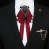Rhinestone Black Rhinestone Ribbon Bowtie Ribbon Ribbon Bow Brooch  Business Formal Dress Shirt