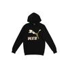 Classics Gold Logo Knit Pullover Hoodie Men Tops Black 595907-51