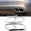For VOLVO XC60 2018   Car Rear Exhaust Tail Pipe Cover Trim Muffler Stainless Steel Accessories