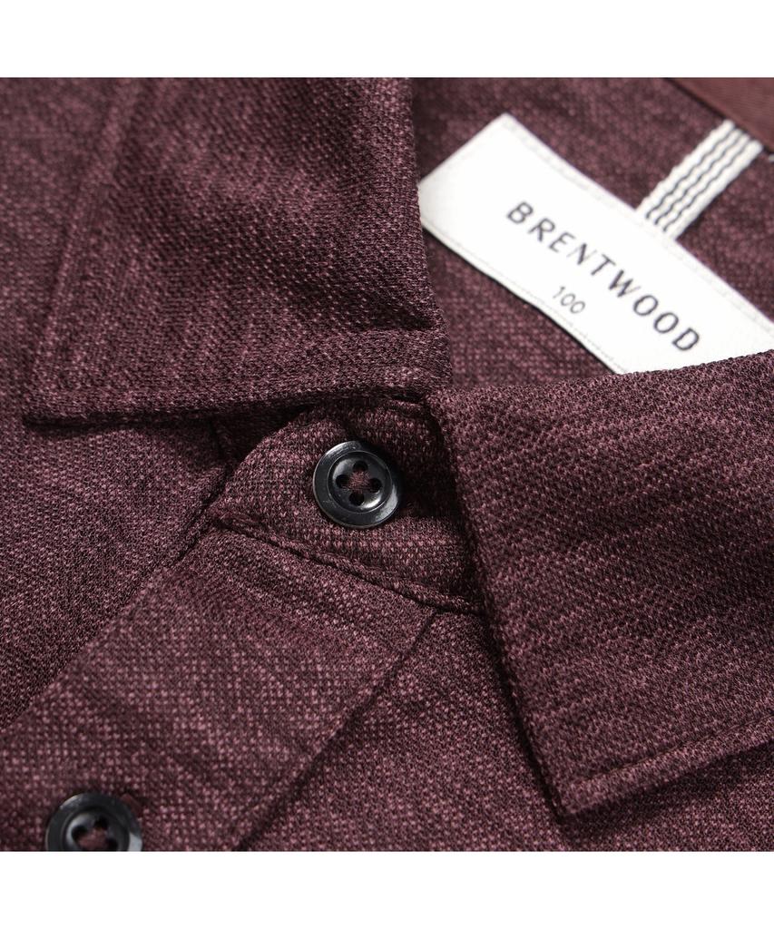 BRENTWOOD [Essentials] Стильная футболка-поло с воротником-стойкой Brtam26411Wix