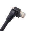 Гибкий патч-кабель Cablecc RJ45 Vision с винтовой фиксацией CAT6 для Gigabit Ethernet CCD-передачи данных и лотка, высокогибкий (Угол вверх)