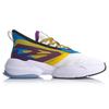 Li Ning Transcend Нескользящие износостойкие низкие беговые кроссовки мужские Бело-синие AGLQ029-3