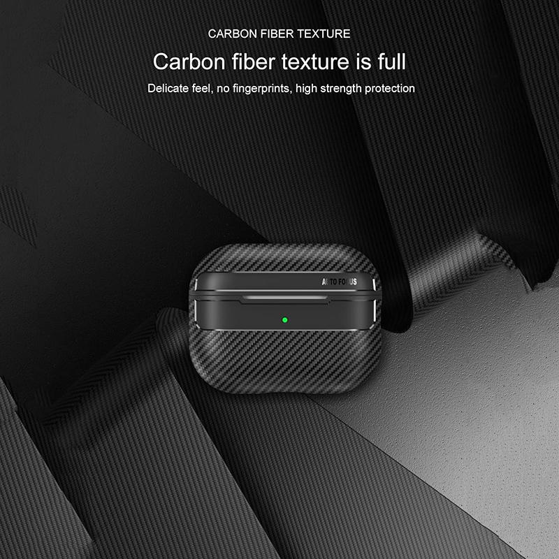 Чехол для наушников из ТПУ с Bluetooth из углеродного волокна для Airpods Pro, противоударный чехол для зарядки Apple Airpods 1 2 3 2021