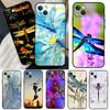 Luxury Dragonfly Case For iPhone 13 12 Mini 11 14 Pro Max 6S 8 7 Plus SE 2022 2020 X XS Max XR Back Cover