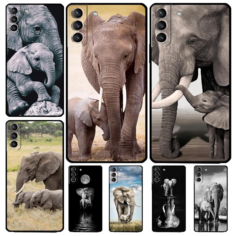 Чехол Природа Слоненок для Samsung Galaxy S22 S23 Ultra Note 20 10 Plus S9 S10 S20 S21 S23 FE