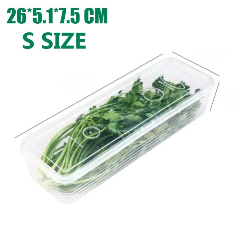 Коробки для хранения в холодильнике, контейнер для свежих продуктов с луком-пореем, контейнер для продуктов, криспер для холодного хранения, герметичный органайзер для холодильника с крышкой, банки