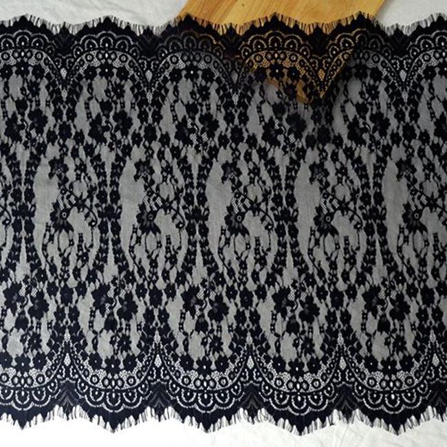 3 Meters Eyelash Lace Fabric, WM ,French High-end Designer Clothing Eyelash Lace Fabric Silk Yarn Lace Trim DIY Wedding Veil Dress Home Accessories