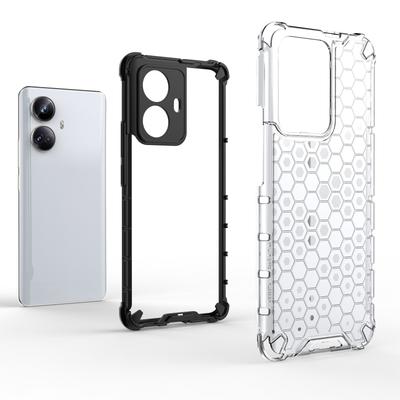 Для Realme 10 Pro+ 5G Защитный чехол для телефона с сотовой текстурой ТПУ+ПК Чехол для мобильного телефона