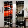 Комикс гоночный автомобиль крутой печатный 3D современный светофильтрующий занавес оконные шторы для детской девочки гостиная спальня 2 шт