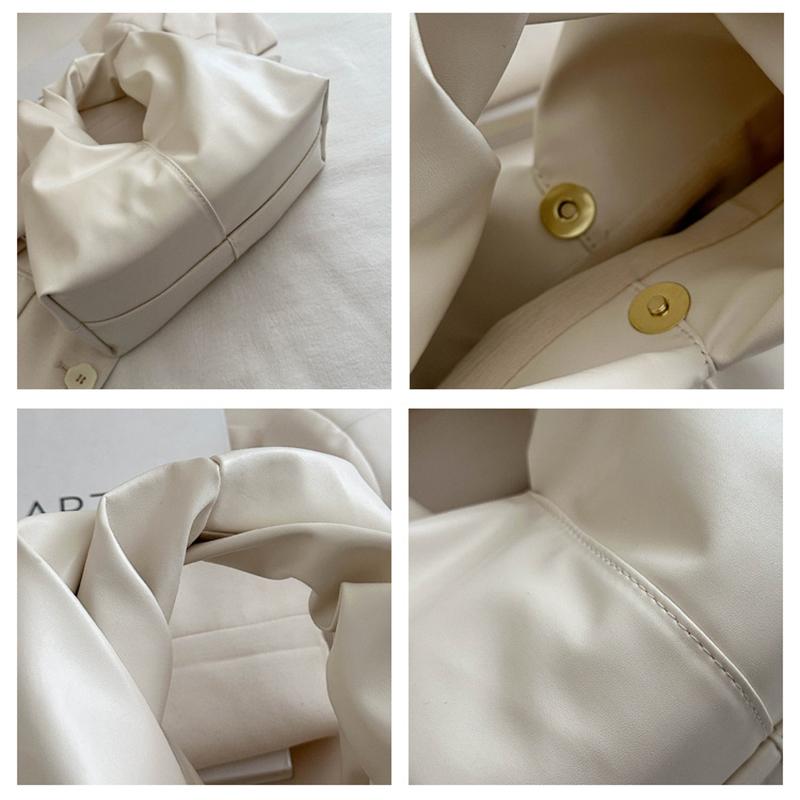 Женская плиссированная сложенная сумка-облако через плечо, модная большая вместимость, летняя сумка-хобо цвета конфет