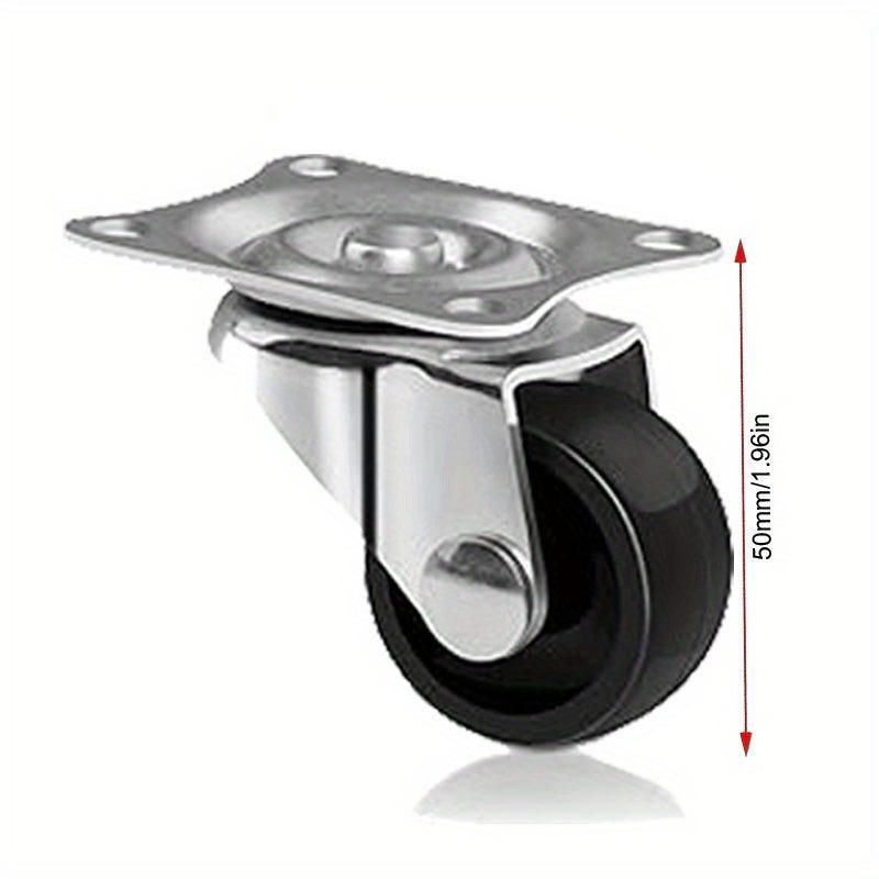 4pcs PP Plastic Roller Wheels Small Appliances Furniture Cabinets Casters Wheels Rigid Non Swivel Fixed Castor Wheels