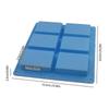 3 Pcs Rectangle Silicone Molds, 6-cavity Cake Baking Pans, Biscuit Chocolate Ice Cube Soap Trays - Pink, Blue, Purple