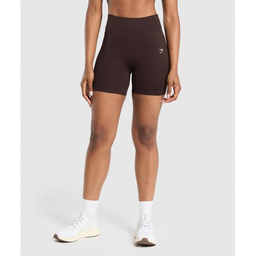 Gymshark Sweat Seamless Shorts Heritage Brown B6a4s Ncnz