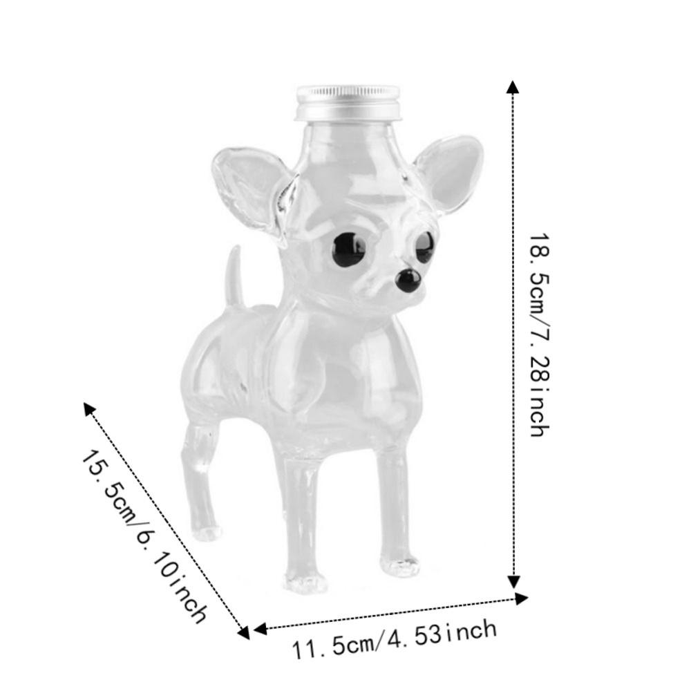 Airtight Chihuahua Candy Jar Glass Dog Patterned Jar Creative Food Storage Container Dining Area