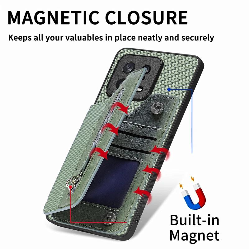 Магнитный чехол для Xiaomi 15T 12X 11T 13 12 Mi 10T 11 Lite 5G NE 11X Pro 11i Кошелек Слот для карты Кожаный флип-чехол Задняя крышка Funda