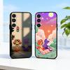 Милый Чехол для Телефона C-Catnap и D-Dogday Для Samsung A73,72,71,A52,51,40,41,A22,A32,31,A13, Мягкий Черный Корпус