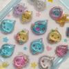 Kawaii Water Drop Bubble 3D Embossed Resin Stickers - DIY Decals for Phone Case Camera Cup Laptop Aesthetic Girls Birthday Gift