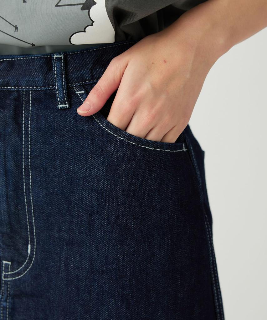 Snow Peak TAKIBI Denim Skirt Indigo 3 SK-25AW003 Women's