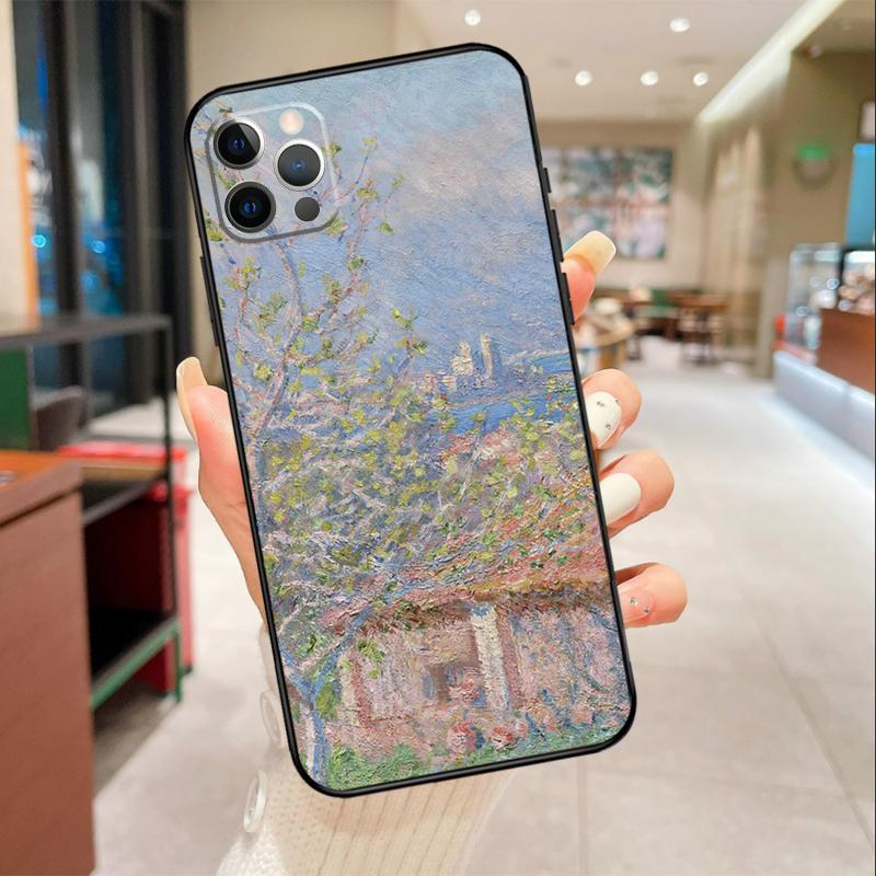 Claude Monet Phone Case For iPhone 17 16 15 14 13 11 12 Pro Max mini 16 Plus 16e 17 Air Protective Cover