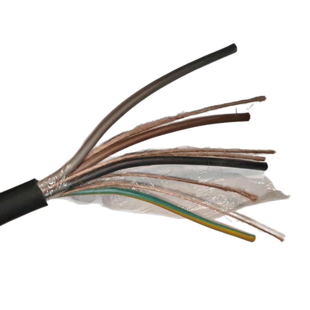 Three-Phase Four-Wire Medium Heavy-Duty Rubber Sheathed National Standard Flexible Power Cable, YC4 Core 3*35+1*10 Series.