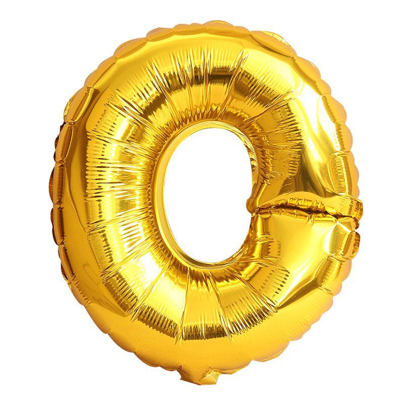 Роскошные 16-дюймовые золотые и серебряные надувные шары-буквы и цифры для праздников