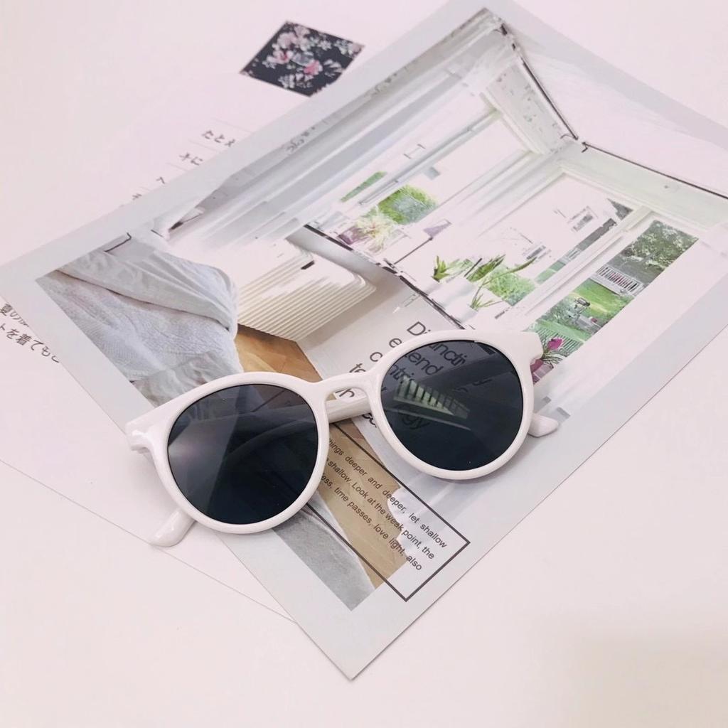 Children'S Fashionable Plastic Round Frame Sunglasses 9021 Ocean Film Running Rivers And Lakes Sunglasses Trendy Glasses