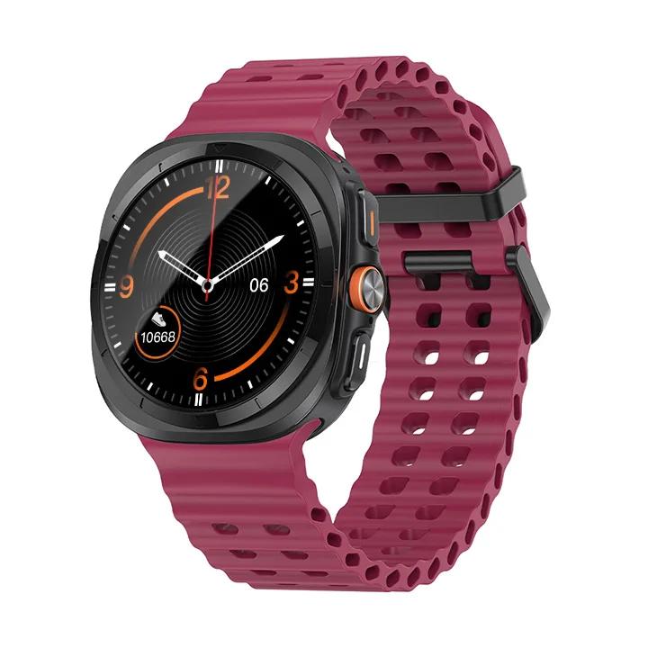 Морской ремешок для Samsung Galaxy Watch ultra Ремешок 47 мм Аксессуары Двухцветный Спортивный силиконовый Браслет Galaxy Watch 7 ultra Ремешки