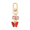 7PCS Y2K Crystal Bow Key Chain Pendant Key Ring Creative Rhinestone Butterfly Keychain  Key Decor