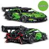 Классический Зеленый 1644 детали Супер Гоночный Автомобиль Набор Строительных Блоков Креативное 3D Настольное Украшение Рождественский Подарок Для Взрослых Детей