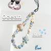 INS Blue Ocean Style Small Fresh Shell Star бисерный ремешок для телефона повседневный милый чехол для мобильного телефона для девочек CCD подвеска брелок ремешок
