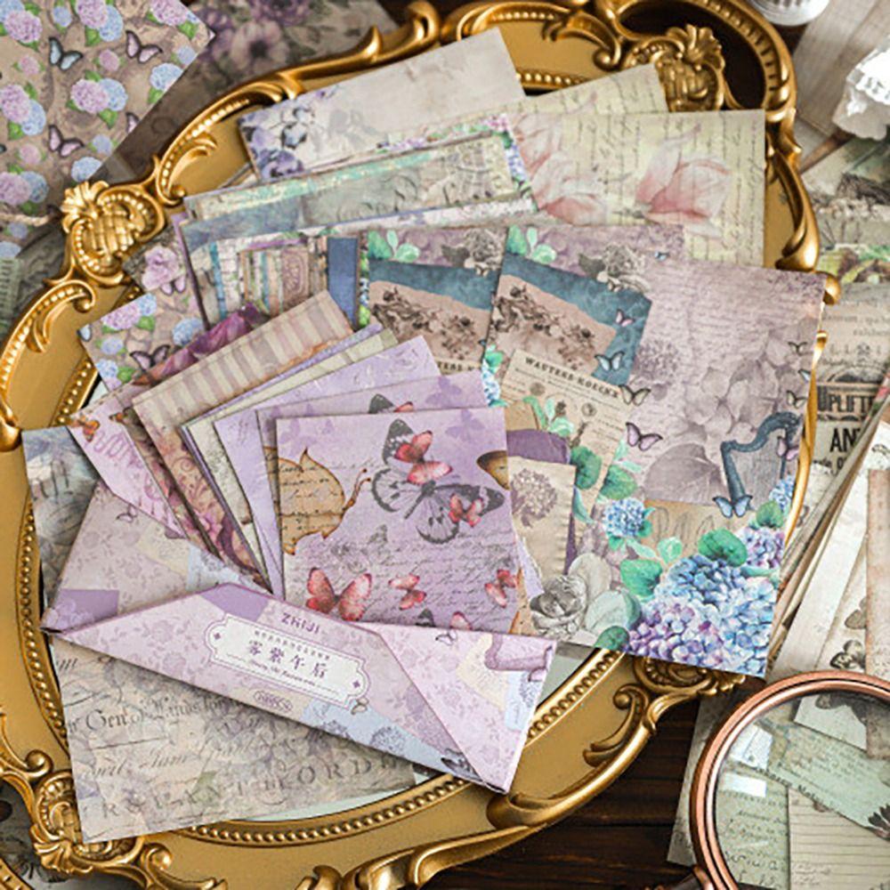 Qimeng Old Testament Series Scrapbook Paper Set 100 Sheets Decorative Paper Sheets Journal Making