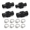 Black Water Temp Gauge Radiator Temperature Water Temp Joint Pipe Sensor 18MM 20MM 22MM 24MM Hose Adapter