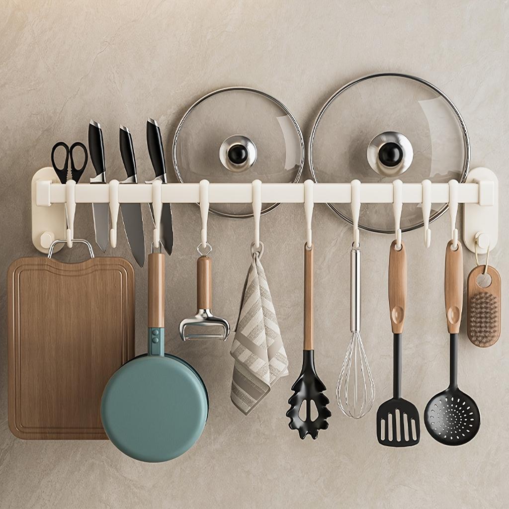 Многофункциональный кухонный органайзер - Идеально подходит для палочек для еды, ножей, приправ и т.д. | Легко устанавливается с помощью прилагаемого клея или шурупов