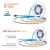 USB светодиодные ленты DC 5V 2835 120 светодиодов/м Белый Теплый белый светодиодная лента Освещение для фона телевизора 3 мм 5 мм 8 мм Лента Лампа для домашнего декора