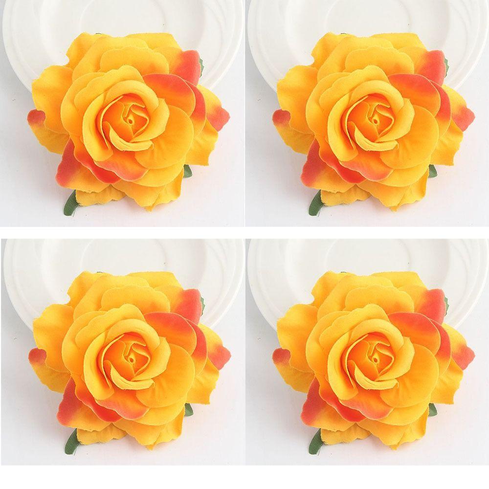 Accessories Bridesmaid Women Rose Flower Hairpin Brooch Hair Clip Wedding