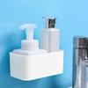 Bathroom Shelf No Drill Organizer Wall Mounted Storage Rack Corner Shelves ABS Toilet Shampoo Holder For Kitchen
