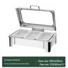 Электрическая мармит для фуршета из нержавеющей стали с откидной крышкой