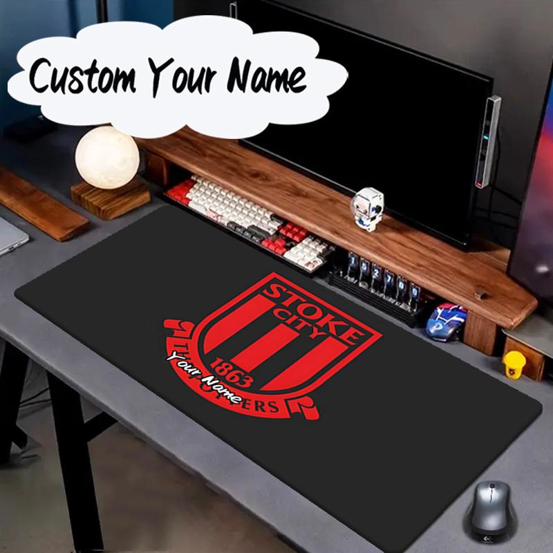 Custom Name Mouse pad Stoke City Football Club Mouse pad, Gaming Mouse Pad, keyboard pad, Desk Decor for computer notebook Fan Birthday Gift