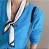 Spring/Summer Solid Color Outing Leisure Imitation Silk Ribbon For Women Shirt Paired With Scarf Classic Versatile Neckerchief
