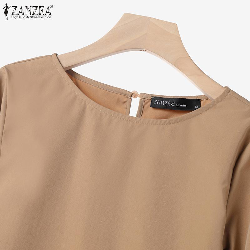 ZANZEA Женская повседневная блузка и брюки, летний брючный костюм из двух предметов