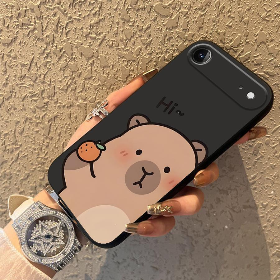 Cute Capybara Funda Phone Cover Case for Apple iPhone 17 Pro Max 13 Air 16 15 Pro 7 8 11 14 12 XR XS MAX