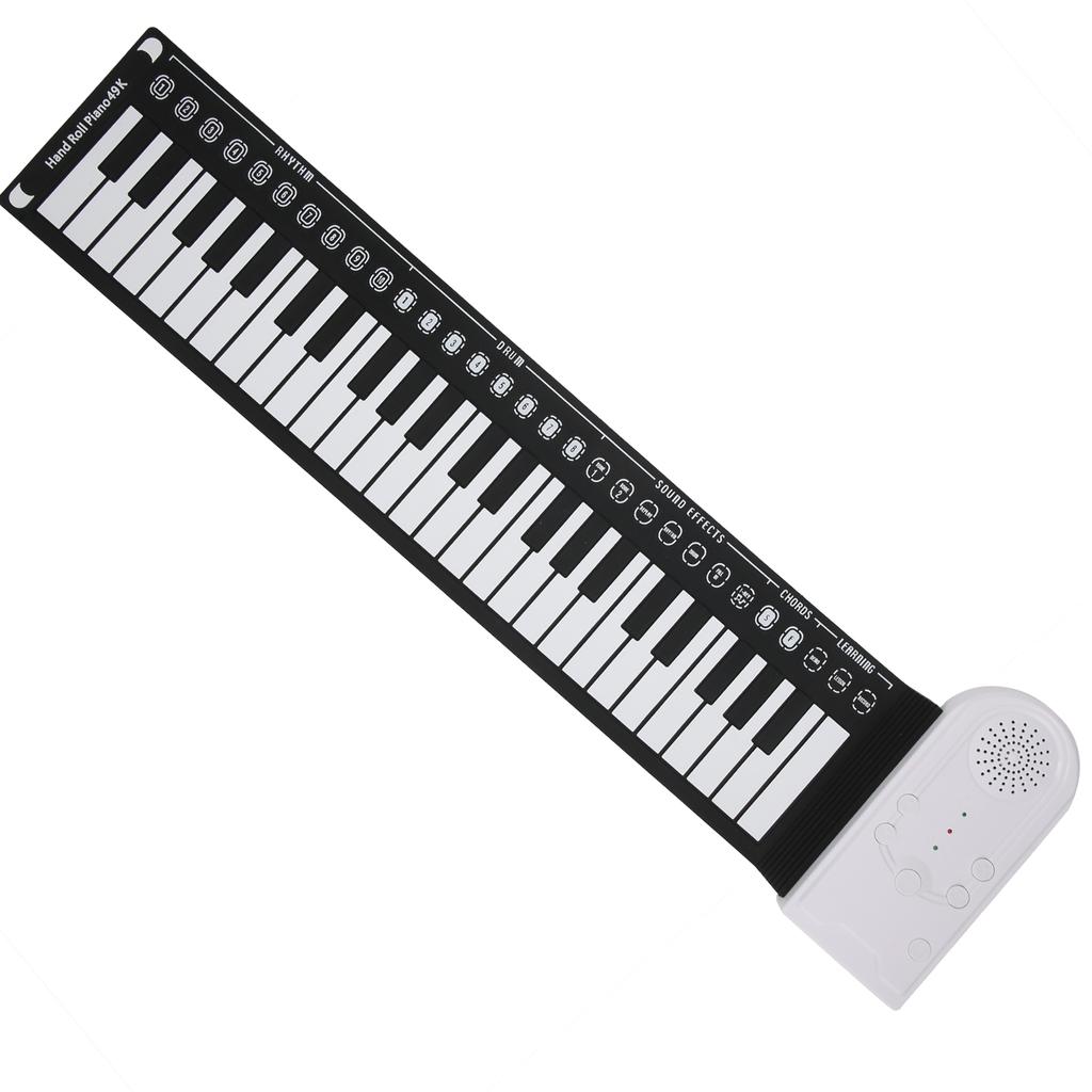 Electric Piano Keyboard 49 Keys Portable Folding USB Rechargeable Beginners Gifts