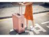 Aluminum-Magnesium Vintage Luggage with Universal Wheels - 20" Carry-On & 24" High-End Case for Women