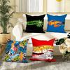 R-RacingS H-Hotwheels Pillow Case Fashion Square Pillowcase Bedroom Sofa Room Ins Decoration Leisure Cushion Cover