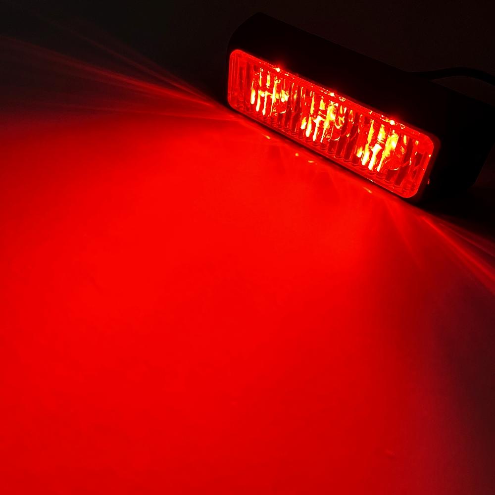 3 светодиодных аварийных стробоскопа, маячок для автомобиля, грузовика, аварийная сигнальная лампа, поверхностный монтаж, мигающий световой бар 12 В/24 В