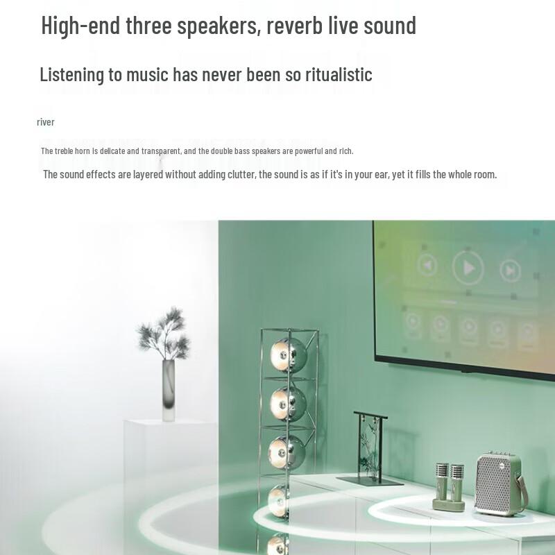 Divoom SongBird-HQ2 Bluetooth-колонка для караоке, штекер CN (адаптер в комплекте) (Китайская версия)