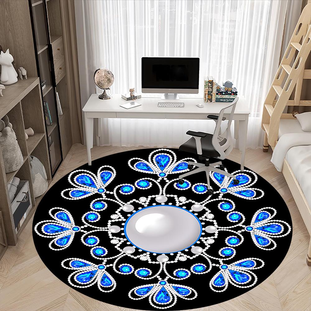 1pc Jewelry Design Chair Carpet for Office - Durable, Ideal for Chair Mats, Stylish & Functional Decorative Rug yy260203058
