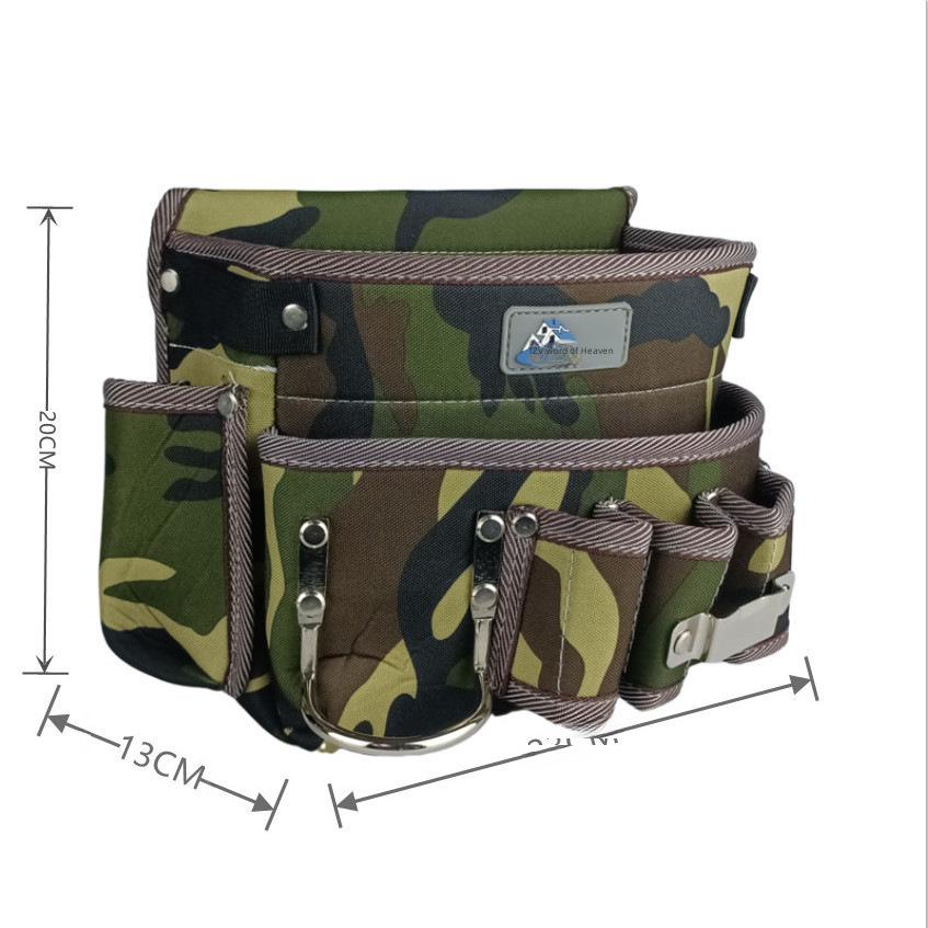 Набор инструментов в камуфляже и многофункциональная поясная сумка электрика